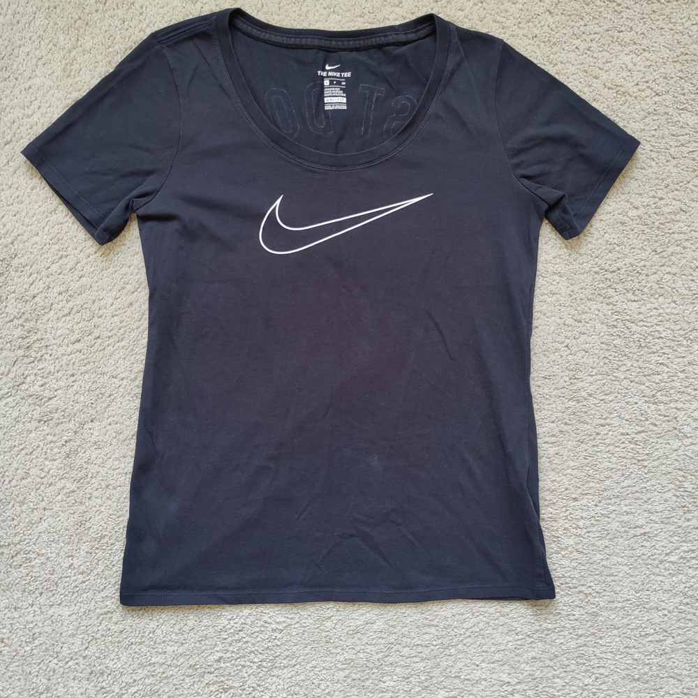 Nike Black Fitted Short Sleeve T-Shirt